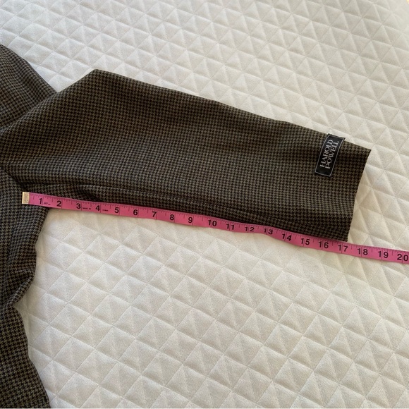 Harold Powell Mens Sport Coat Blazer Tweed Wool Button Jacket HoundsTooth 42Long - Picture 15 of 16